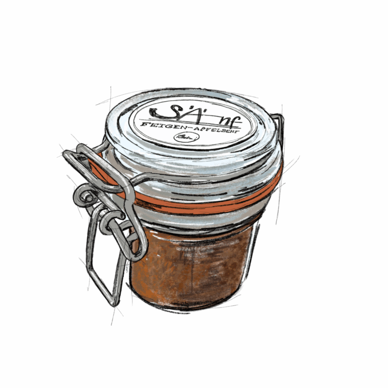 Feigen- und Apfelsenf Jumi 100gr. (100 Stk.)