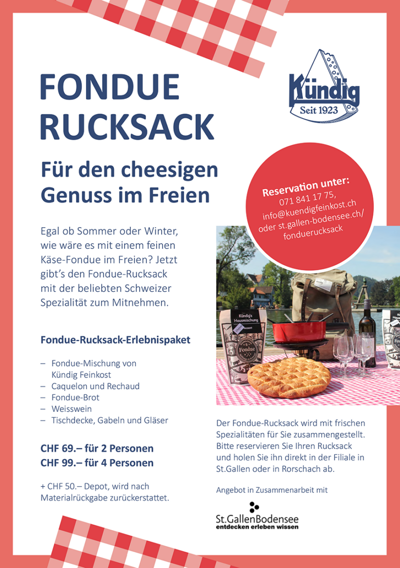 Fonduerucksack 4 Personen – Bild 3